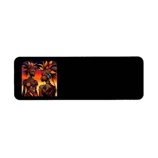 Labels für afrikanische Frauen (Vorne)