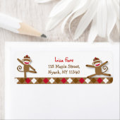 Labels für alberne Sockeln, Affen, Babydusche (Insitu)