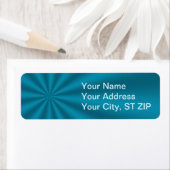 Labels für aquamarine Sternexplosion (Insitu)