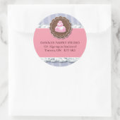 Labels für Bäckereiadressen Runder Aufkleber (Tasche)