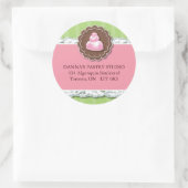 Labels für Bäckereiadressen Runder Aufkleber (Tasche)