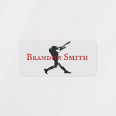 Labels für Baseball-Player-Batter-Namen Etiketten (Design 2)