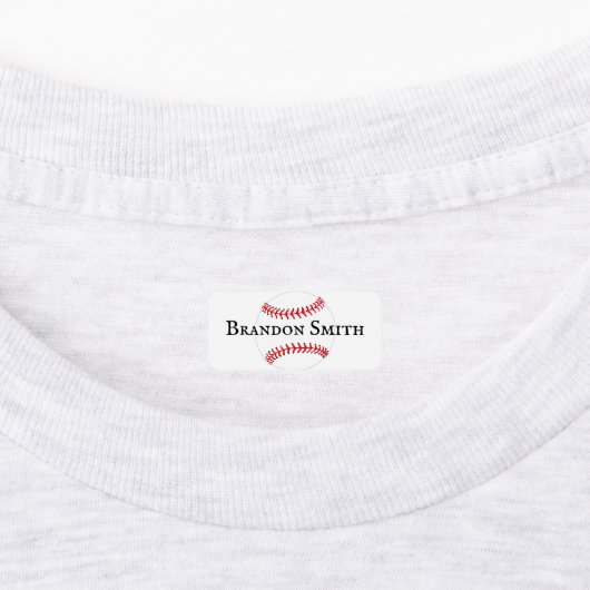 Labels für Baseball-Stitching-Designnamen Etiketten (Befestigt)