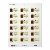 Labels für benutzerdefinierte Folk-Art-Adressen Adressaufkleber (Vorne)