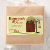 Labels für benutzerdefinierte Folkkunst-Leckereien (Insitu)