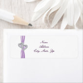 Labels für benutzerdefinierte Hearts-Lavendel-Mult (Insitu)