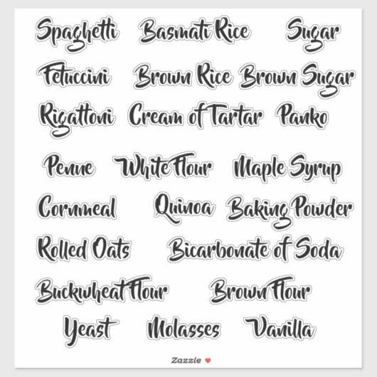 Labels für benutzerdefinierte Speicherkanister (Blatt)