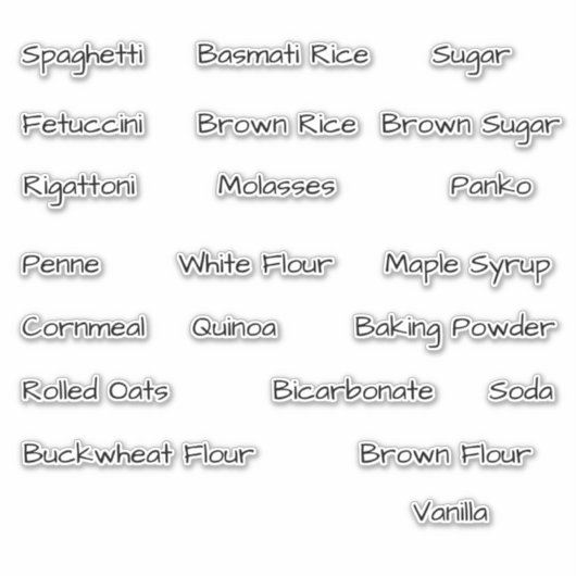 Labels für benutzerdefinierte Speicherkanister (Vorderseite)