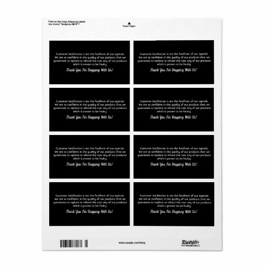 Labels für berufliche Produkte (Vorne)