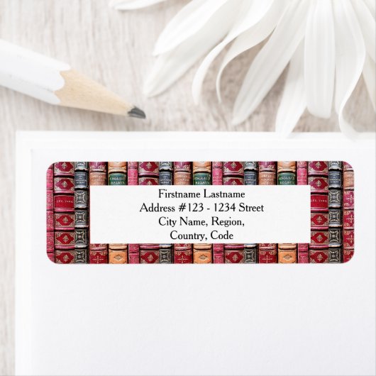 Labels für Bibliophile-Adressen (Insitu)