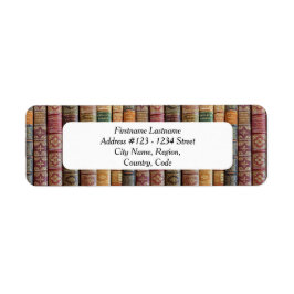 Labels für Bibliophile's Address (alte Buchstäbche