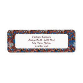 Labels für Bibliophile's Address (marbled)