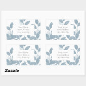 Labels für Blätter mit weichem Schiefer Rechteckiger Aufkleber (Blatt)