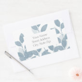 Labels für Blätter mit weichem Schiefer Rechteckiger Aufkleber (Umschlag)