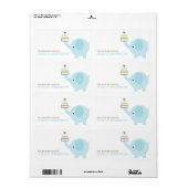 Labels für blaue Elefanten (Vorne)