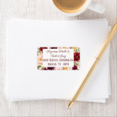 Labels für Burgundy- und Blush-Adressen Adressaufkleber (Insitu)
