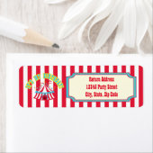 Labels für Circus- oder Karnevaladresse (Insitu)