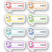 Labels für diabetische Erinnerungen mit Glucometer (Vorderseite)