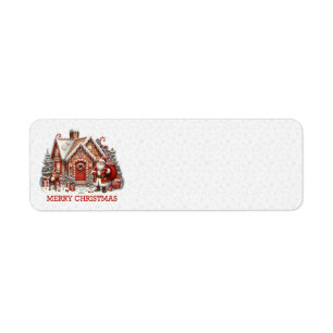Labels für die Adresse des Weihnachtsmanns