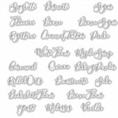 Labels für die Behälter für die Vorratsspeicherung (Vorderseite)