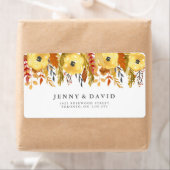 Labels für die Hochzeit im Herbst der Wasserfarben (Insitu)