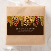 Labels für die Hochzeit im Herbst der Wasserfarben (Insitu)