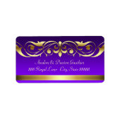 Labels für die Lila Goldrolle der Großherzogtümer Adressaufkleber (Vorne)