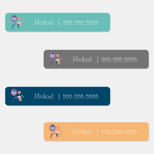 Labels für die Namen der Biologie-Schulklassen Etiketten (Gruppe)