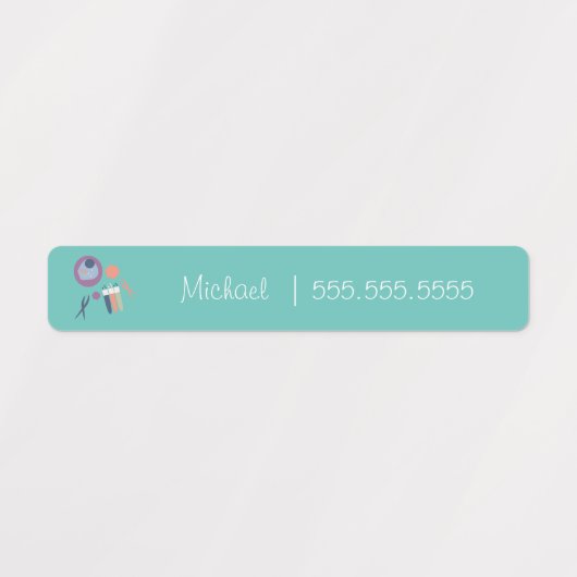 Labels für die Namen der Biologie-Schulklassen Etiketten (Design 1)