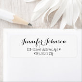 Labels für die Rücksendeadresse von niedlichen Län (Insitu)