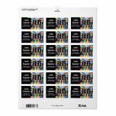 Labels für Disco-Tanzadressen Adressaufkleber (Vorne)