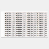 Labels für elegante Lip Balm Mascara-Logos Etiketten (Blatt)