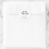 "Labels für Eukalyptus-Blätter Runder Aufkleber (Tasche)