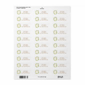 Labels für gelbe Herbstfloranden (Vorne)