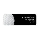 Labels für Golfadressen (Vorne)