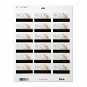 Labels für Haarstühle oder Salon-Adressen Adressaufkleber (Vorne)