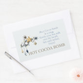 Labels für heiße Kakaobomben, Hot-Schokolade-Bombe Rechteckiger Aufkleber (Umschlag)