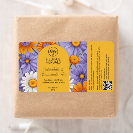 Labels für Kamille und Calendula-Tee (Insitu)