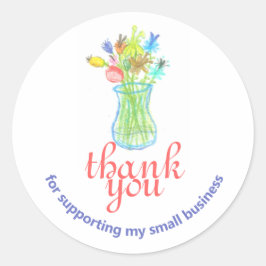 Labels für kleine Unternehmen Runder Aufkleber