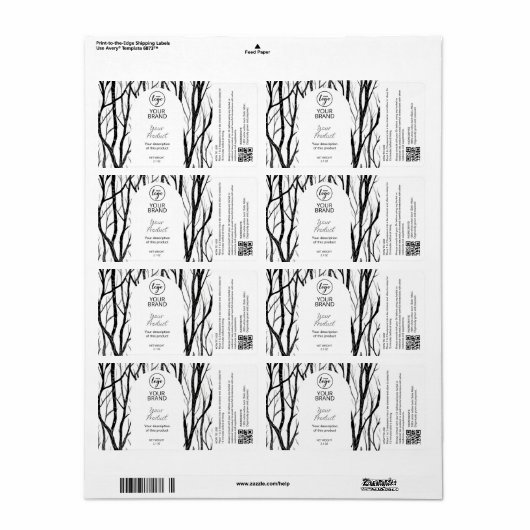 Labels für Kräutertees (Vorne)