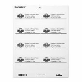 Labels für Laseradressen (Vorne)