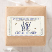 Labels für Lavendel und Bienen gestrichelt Border (Insitu)