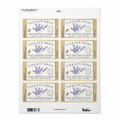 Labels für Lavendel und Bienen gestrichelt Border (Vorne)