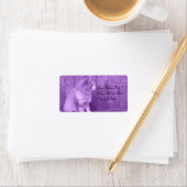 Labels für lila Cat-Adressen Adressaufkleber (Insitu)