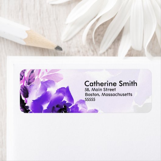 Labels für lila Rose (Insitu)