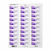 Labels für lila Rose (Vorne)