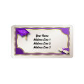 Labels für lila- und Goldmarkierungen Adressaufkleber (Vorne)