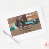 Labels für niedliche Waving Animal Address Rechteckiger Aufkleber (Umschlag)