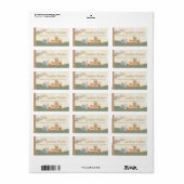 Labels für niedliches Woodland Animal Baby Dusche Adressaufkleber (Vorne)