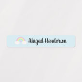 Labels für Pastel Watercolor Rainbow Etiketten (Design 2)